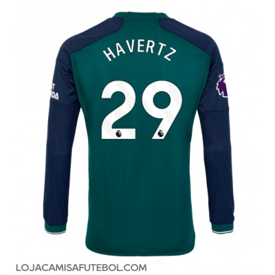 Camisa de Futebol Arsenal Kai Havertz #29 Equipamento Alternativo 2023-24 Manga Comprida
